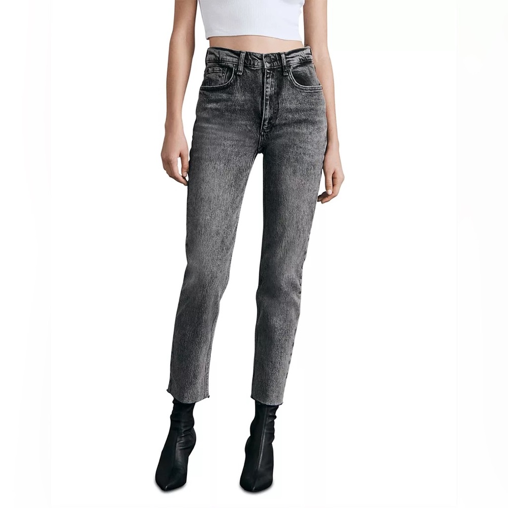 rag & bone Wren High Rise Cropped Comfort Slim Jeans in Harley Size 32